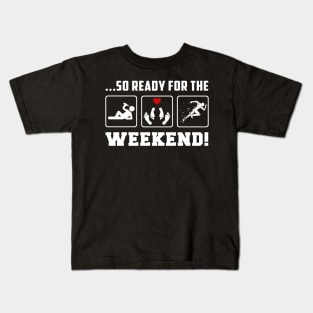 Cheers to the Weekend - 'Drink Running So Ready for the Weekend' Tee & Hoodie! Kids T-Shirt